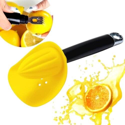 3 In 1 Lemon Juicer Manual Lime Squeezer Seed Catcher Grater Multi-Purpose Manual Juicer Kitchen Juicer Tool