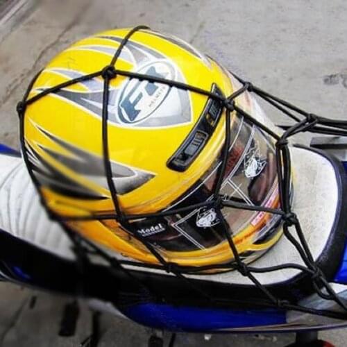 30*30cm Motorcycle Luggage Net Bike 6 Hooks Hold down Fuel Tank Luggage Mesh Web Bungee Black Motorcycle Bike 6 Hooks Tank Car