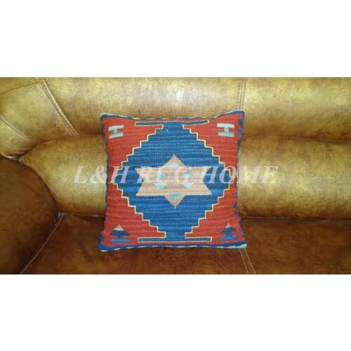 Free Shipping45x45cm (18"x18") handmade Kilim Woolen pillow,100% wool pillow cushion, Romantic exotic style, NO INSERTION