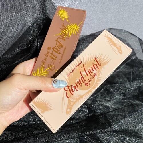 3 Color Brighten Glitter Highlighter Palette Makeup Face Contour Shimmer Powder Illuminator Facial Highlight Cosmetic