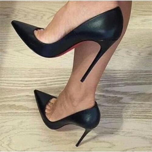 Brand Shoes Woman High Heels Women Shoes Pumps Stilettos Shoes For Women Black High Heels PU Leather Wedding Shoes fgb7