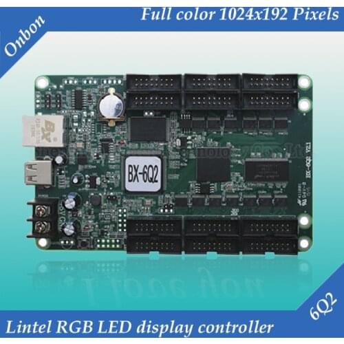 BX-6Q2 Ethernet and USB port Lintel Full color LED display control card
