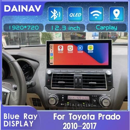 CarPlay For Toyota Prado 2011-2017 Android 10 Car Radio stereo receiver DVD player IPS touch screen GPS navigation multimedia pl