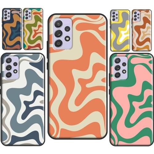 Liquid Swirl Abstract Beige Sage Green Case For Samsung A71 A51 A41 A31 A20e A21S M31 A02 A30 S A40 A50 A70 A12 A72 A52 Cover