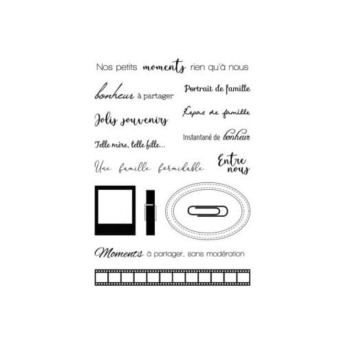 French Clear Stamps for Scrapbooking Transparent Silicone Rubber DIY Photo Album Decor 653