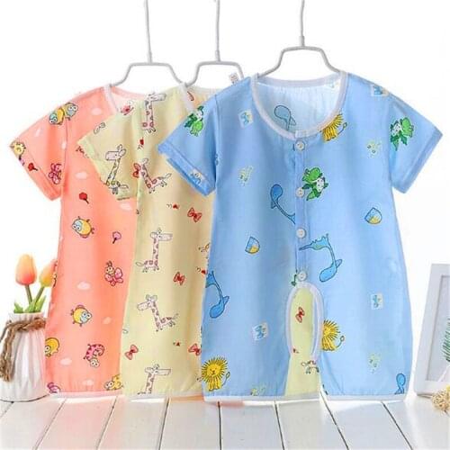 Cotton Baby romper Short Sleeve baby clothing One Piece Summer Unisex Baby Clothes girl and boy jumpsuits