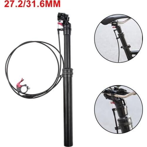 27.2/31.6mm Road Bicycle Dropper Hydraulic Lifting Hand Remote Control Seat Post Tube Mountain Bike Seatpost