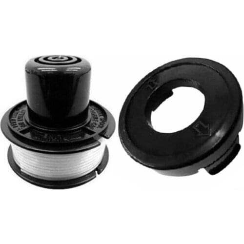 Trimmer Spool + Bump Cap For Black & Decker String Trimmer Strimmer Cover Cap + Spool And Line GL250