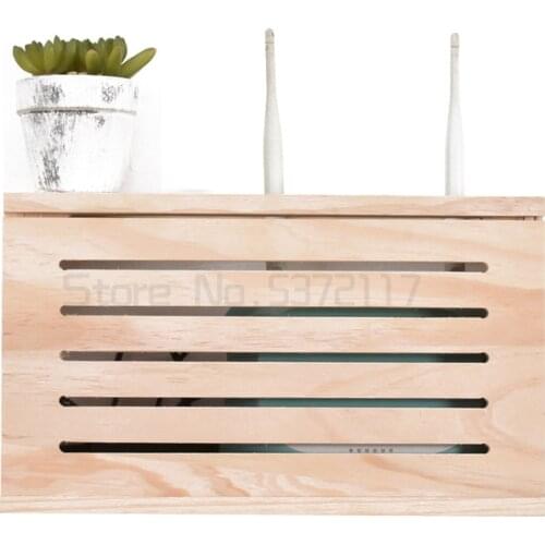 Wireless router storage box wall mounted cat set top box shelter box wall mounted weak current box no punching decoration box
