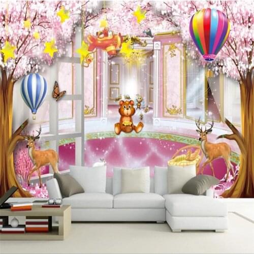 Milofi custom 3d wallpaper mural fantasy princess room childrens room living room bedroom background wall decoration painting w
