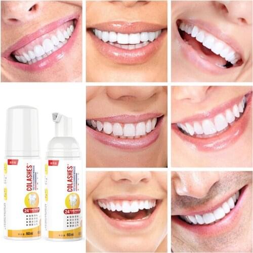 Mint Tooth Whitening Cleaning Mousse Remove Plaque Stains Oral Hygiene Teeth Toothpaste Dental Care Whitening Teethpaste 60g