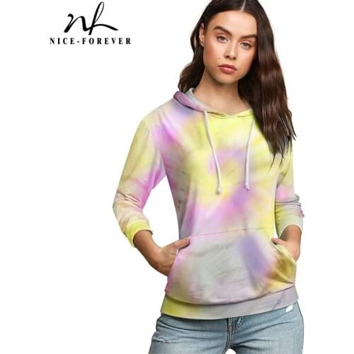 NICE-FOREVER Womens Autumn Hoodies