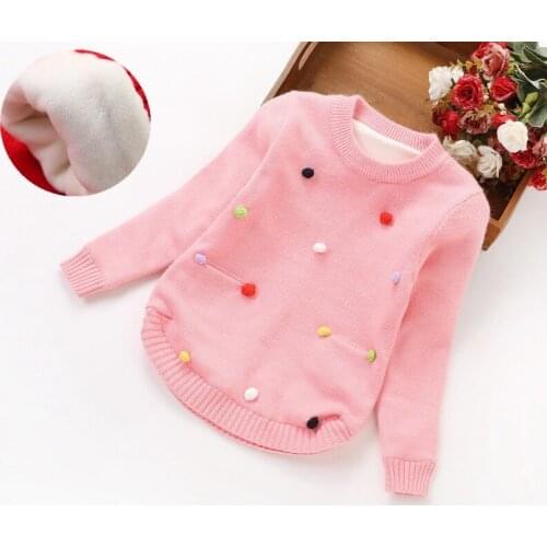 2020 New Fashion Girls Sweaters Winter Girls Sweaters Thick Sweater 2-10years Girls T88017