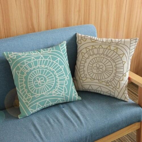 Creative cotton linen Maya totem pillowcases 40X40CM Throw Pillow Case Cafe Home pillow cover fronha Free shipping