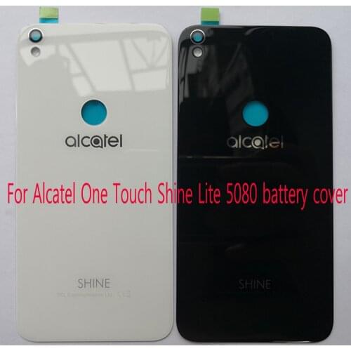 Original For Alcatel One Touch Shine Lite 5080 5080X 5080A 5080U 5080F 5080Q 5080D glass Battery Cover Housing Replacement Parts