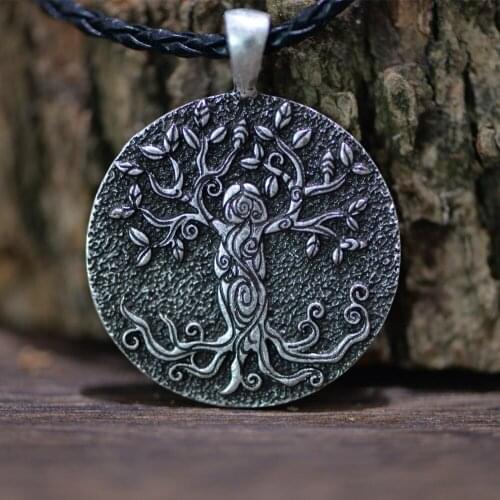 Langhong 1pcs Tree Of Life Necklace Celtics Necklace Amulet Necklace For Women