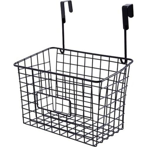 Free Perforation Basket shelf Kitchen Supplies Multifunction Made Of Iron Double Hook Design Storage Rack