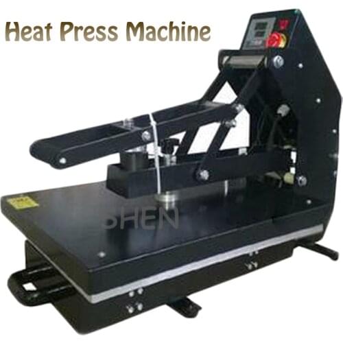 1400W Semi-Automatic Heat Press Machine 110/220V Hot Pressing Machine Hot Stamping Machine APLS-HP3804DD