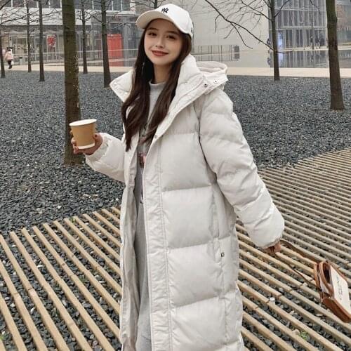 Down jacket women Korean loose winter thick coat mid-length 2021 new winter clothing