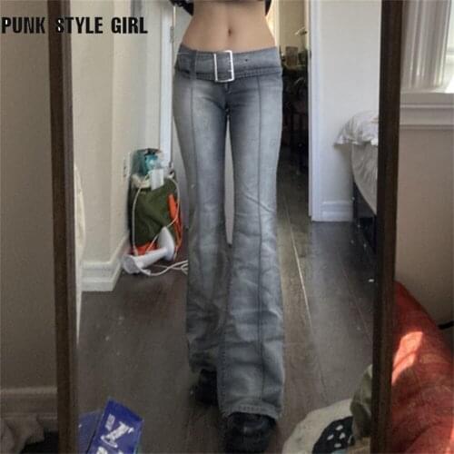 PUNK STYLE GIRL Women's Flared Jeans
