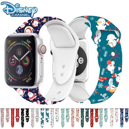 Disney Mickey Stitch Watch Band For Apple Watch Strap 4 5 44mm 42mm For Apple Watch Series 3 Band Bracelet 3 2 1 40mm 38mm Gift