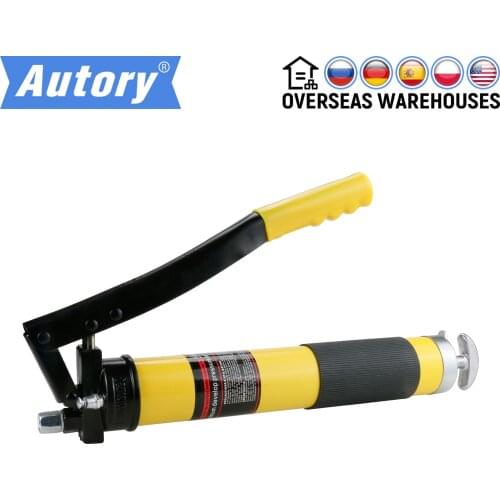 Car Hand-operated Grease Lubrication Double Pump 12000 PSI Heavy Duty Lever Repair Tool Vehicles Car Auto Trucks Boats