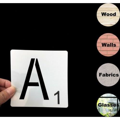 26pcs/set Alphabet Letters Stencils Drawing Template DIY Painting Scrapbooking