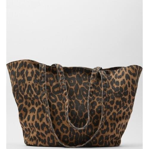Leopard Pattern Large Capacity Handbags for Women 2020 New Fashion Single Shoulder Bags Ladies Go Shopping Tote Bag Louis Brand