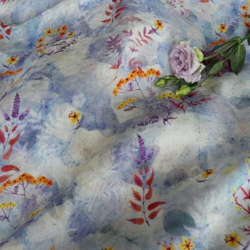 ZY High Quality Natural 100% Pure Ramie Cloth Printed Fabric For Sewing Dresses Robe Summer Thin DIY Handmade Designer Fabrics