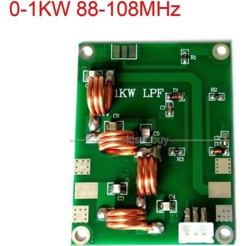 0-1KW 88-108MHz Low pass filter coupler LFP Frequency FM transmitter RF POWER Amplifier