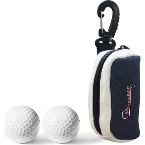 1 Pcs Mini Zipper Small Golf Ball Bag Portable Holder Storage Golf Waist Pouch Outdoor Sports Accessories Small waist bag