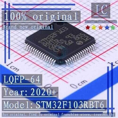 2020+ 100% Brand new original 1PCS-5PCS STM32F103RBT6 LQFP-64 Microcontroller chip