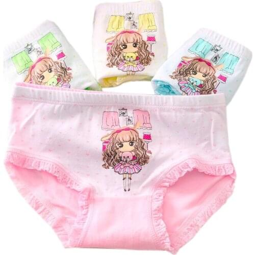 6 Pcs/Pack Kids Girls Cartoon Shorts Fashion Baby Underwear Cotton Panties For Short Briefs Children Underpants 16 models