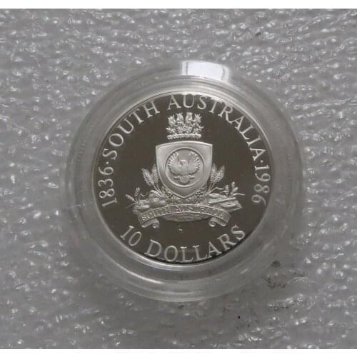 Australia, $10 in 1986, 150th Anniversary of South Australia Real Rare Silver Original Coin Collection