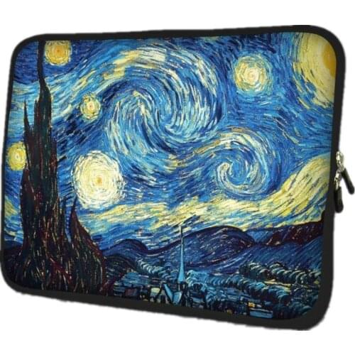 Van Gogh Village Soft Netbook Laptop Sleeve Case Bag Pouch For Apple Macbook Air/Pro Retina 10 13 13.3 15.4 15.6 17.3 17.4 inch