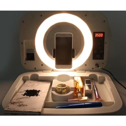 22CM Makeup Box Ring Light LED Adjustable Portable Fill Light for Makeup Live Broadcast