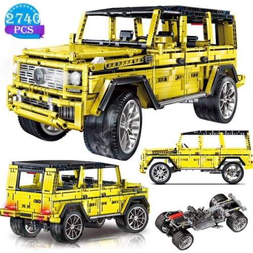 2470pcs Creator Design Racing Series Static G65 Off-road Vehicle Building Block Assembly Childrens Educational Toy Gift