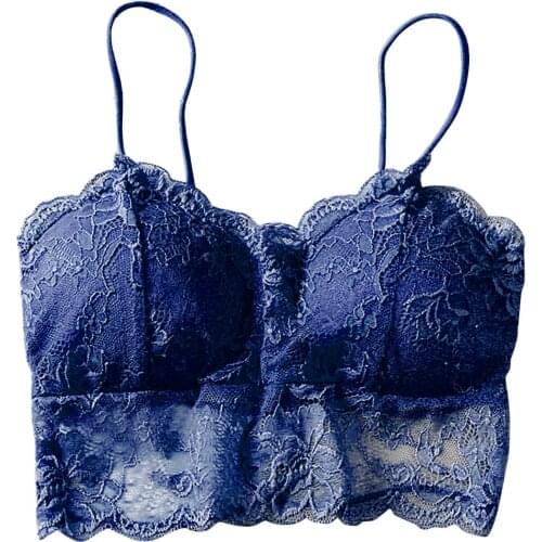 Summer Women Lace Sexy Top Sun Sleeveless Solid Tops Unpadded Bralette Bra Bustier Zipper Back Club Crop Tank Plus Size S-XL