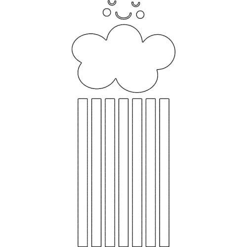 Metal Cutting Dies Rainbow Clouds Smiles For DIY Scrapbooking Embossing Album Paper Cards Dies 2021 New