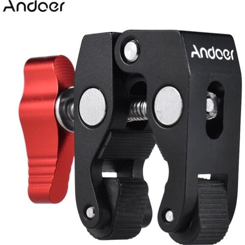 Multi-function Ball Mount Clamp Ball Head Clamp Magic Arm Super Clamp w/ 1/4"-20 Thread for GPS Phone Monitor/LED Light