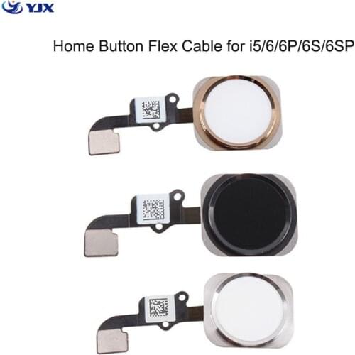 Mobile Phone Home Button Flex Cable for iPhone 6 6P 6S Plus 5S Menu Sensor Key Replacement Parts