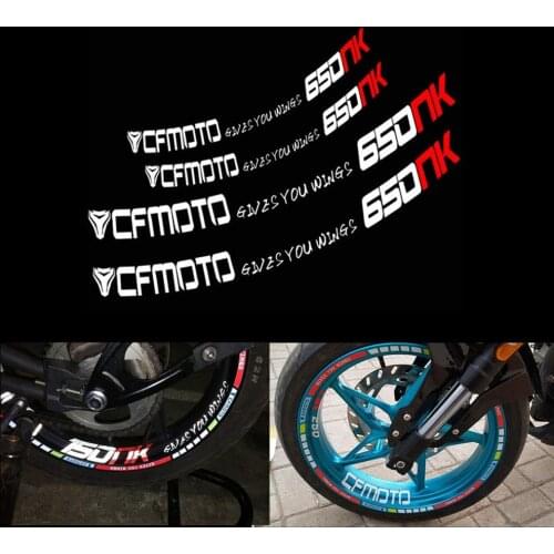 Motorcycle CFMOTO 400 NK 650 NK 250 NK Wheel Decals Reflective Stickers Rim Stripes Motorbike for CFMOTO 400NK 650NK 250NK