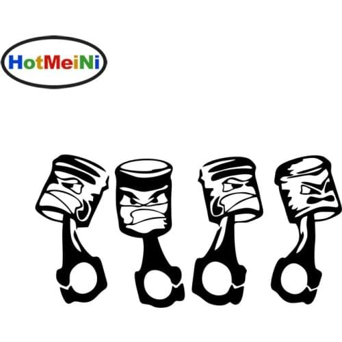 HotMeiNi 20cm x 10cm Car Sticker Personality Small Angry Pistons Car Decal Car Vinyl Waterproof Reflective Stickers Car Stying