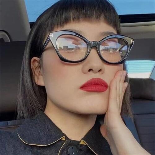 Cat Eye Oculos Glasses Frame Women Vintage Eyewear Clear Lens Spectacles Protective Eyepiece Shades Gafas