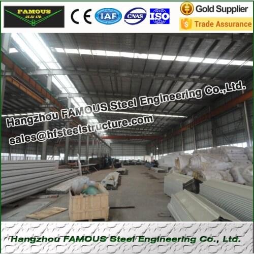Prefabricated Light Structural Steel Fabrications Construction Building