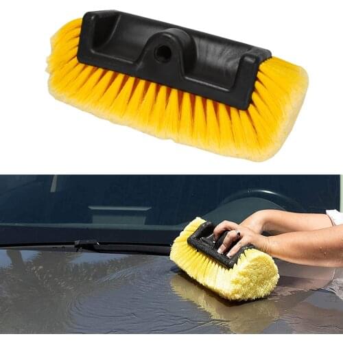 Car Wash Brush Head for Detailing Washing Vehicles, Boats, RVs, ATVs, or Off-Road Autos, Super Soft Bristles for Scratch Resista