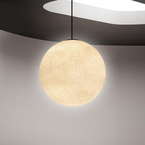 Nordic crystal glass ball luminaire suspendu crystal hanging lamp led wall moon lamp avizeler luzes de teto bedroom