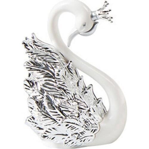 50%HOTFashion Crown Swan Birthday Cake Topper for Wedding Anniversary Party