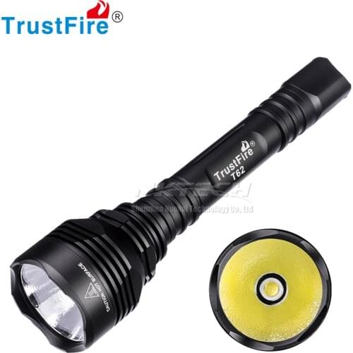 TrustFire T62 Tactical XHP-70 LED Flashlight 3600 Lumens 5-Modes IPX8 1m Drop Test With Extended Tube For Outdoor Sports Hiking