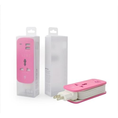 Power Strip EU US UK Plug Power Extension Socket Travel Adapter 1.5m Cable Portable USB Smart Phone Tablets Charger Desktop Hub